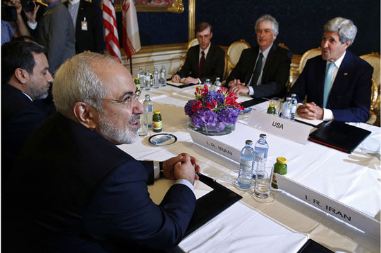 دیدار ظریف با وزیر خارجه آمریکا در وین