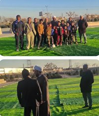 احداث نخستین زمین چمن مصنوعی فوتبال در شهرک امام حسین(ع) اسلامشهر