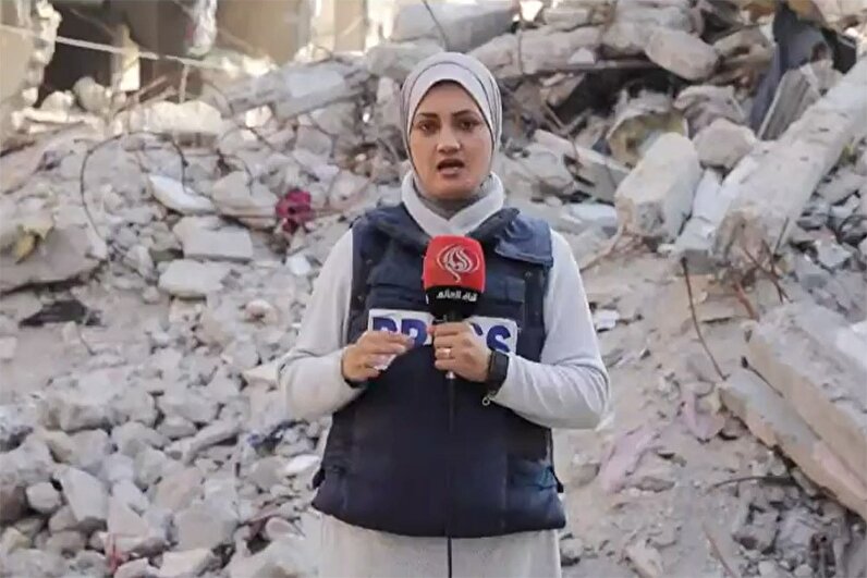 پیام تصویری خبرنگار زن اهل غزه به دیدار امروز رهبر انقلاب