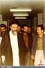 دفترحزب جمهوری اسلامی ، آیت الله دکتر بهشتی درحال گفت وگو با شهید درخشان