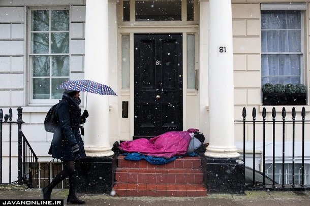 هر ۱۹ ساعت یک بی‌خانمان در انگلیس جان می‌بازد
