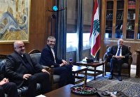 دیدار باقری با رئیس پارلمان لبنان