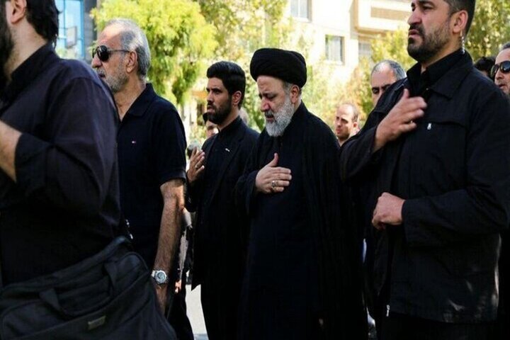 حضور رئیسی در تشییع شهدای گمنام دفاع مقدس در تهران/ عکس